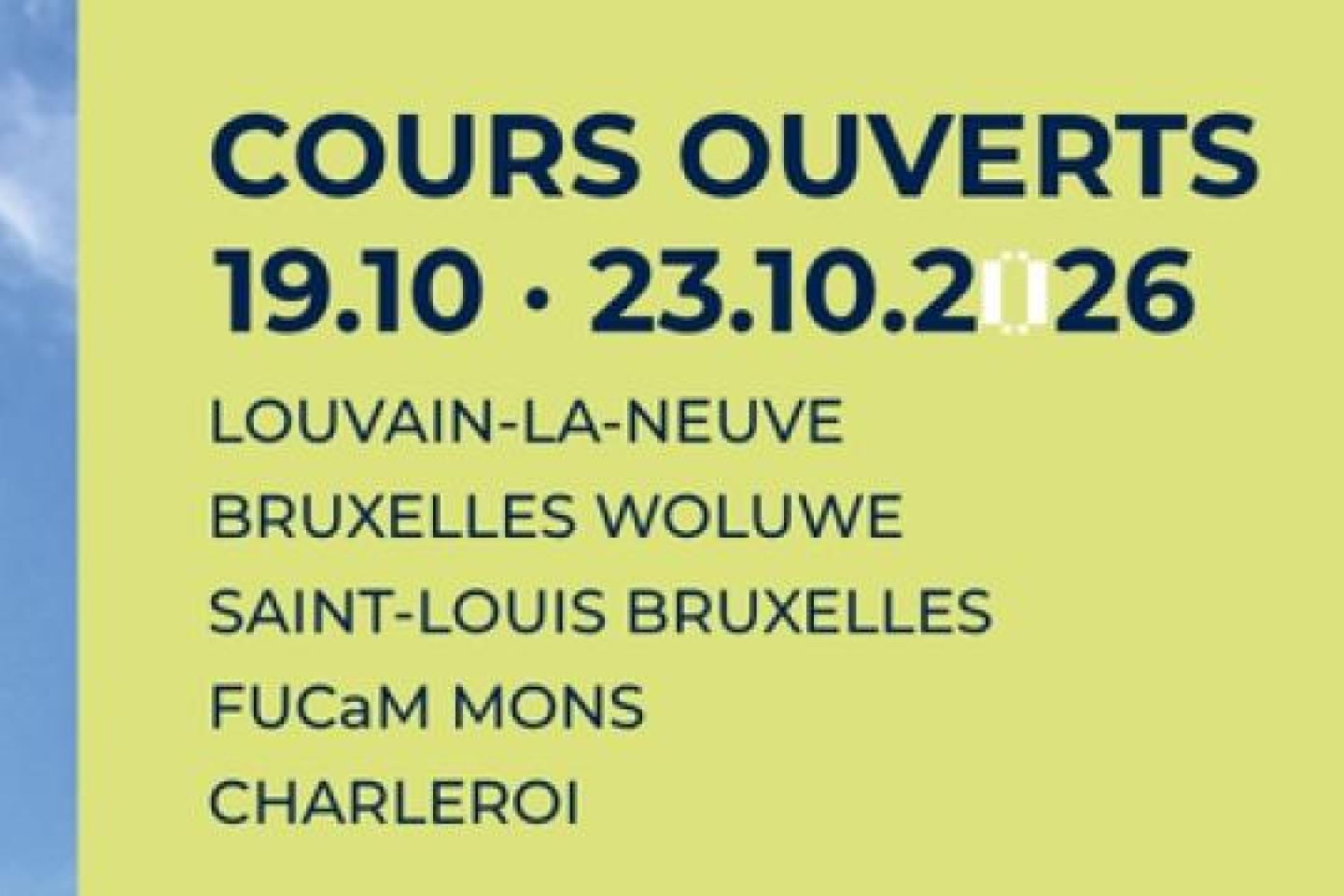 Cours ouverts en ESPO
